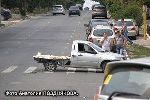 На остановке дождались беды